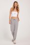 Women's relaxed fit comfortable modal fabric tie-waist elastic jogger grey sweatpants - 2