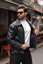 Zippered Transitional Oversized Men's Jacket - 3