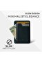 BRIXTON Slim Card Holder with ID Window - Minimalist Front Pocket Leather Wallet with RFID - 2