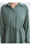 Esvab • Modern & Distinctive Women's Shirt Tunic with Tie Detail - 5