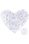 White Color Rose Petal Shaped Confetti 5 Pack 500 Pieces