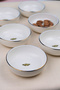 Tabak Evi Porcelain Natura Butterfly Gold Gilded Bowl 10X3Cm 150Cc 6 Li - 4