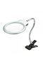 2.5X130 mm 5X24 mm Led Illuminated Magnifying Glass, Tabletop Metal Hose Clamp Mg15124C - 4