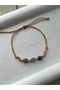 Diamond Fluorite Stone Adjustable Rope Bracelet & Anklet