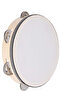 Tambourines Musical Instrument for Adults, 8 inch Wooden Hand Held Drum Bell