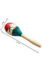 Mexican Maracas Wood Pair Wooden Tri Color Painted Set 9" Large - 3