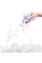White Color Rose Petal Shaped Confetti 5 Pack 500 Pieces - 2