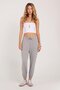 Women's relaxed fit comfortable modal fabric tie-waist elastic jogger grey sweatpants - 4