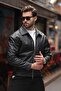 Zippered Transitional Oversized Men's Jacket - 5