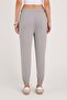 Women's relaxed fit comfortable modal fabric tie-waist elastic jogger grey sweatpants - 7
