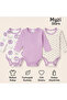 Newborn Baby Long Sleeve Snap Cotton 3-Piece Bodysuit Set - 5