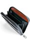Minimalist Leather Zipper Wallet. Small RFID-Blocking Multi-Card Holder with Coin Compartm - 2