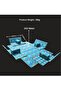 طقم جلوس أرضي عربي فاخر، 9 قطع (4 مقاعد + 4 مساند للذراعين + قاعدة، 300×200 سم) - 3