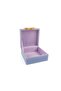 Purple glass jewelry box 17x17x8cm - 2
