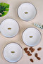 Tabak Evi Porcelain Natura Butterfly Gold Gilded Bowl 10X3Cm 150Cc 4 Pieces