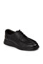 Men's Black Genuine Leather Casual Shoes - 6