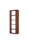 5-Shelf Brown Bookcase – Wooden Storage & Display Unit for Living Room and Office - 4