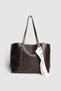 Lagraccio Paris Women's Fashion Rivina Multi-Compartment Large Shoulder Bag Brown