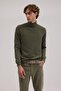 Khaki Slim Fit Full Turtleneck Men's Knitwear