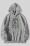 Warchiefs Light Printed Unisex Black Gray Kangaroo Pocket Hooded Sweatshirt Hoodie