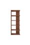 5-Shelf Brown Bookcase – Wooden Storage & Display Unit for Living Room and Office - 6