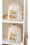 Spare and Dirty Clothes Bag for Children - 30X40 - Set of 2 - Raw Cloth