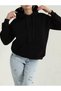 Black Sharpened Hooded Women's Sweatshirt