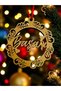 Set of 4 Wooden Wishes Christmas Tree Ornament – Happiness, Money, Health, Success (10 cm) - 5