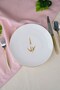 Tabak Evi Porcelain Natura Marinum Gold Gilded Cake Plate 20.50cm Single - 4