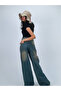 Unisex Khaki Washed Fabric Relaxed Fit Baggy Pants Green - 4