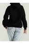 Black Sharpened Hooded Women's Sweatshirt - 4