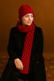 Women's Elegant Knitted Patterned Beanie & Scarf Set - 3