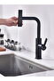 Kitchen Sink Faucet 3 Functions with Spiral Black Color - Stainless Steel - 3