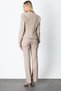 Low Waist Pipe Leg Trousers Mink 05143 - 4