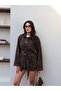 Belted Leopard Print Jacket - 2