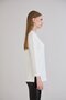 Slit Crew Neck Long Sleeve Combed Cotton - 4