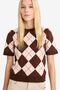 Slim Fit Slim Fit Crew Neck Diamond Pattern Knitwear Sweater G2469Ax25Wn - 3