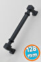 Furniture Drawer Kitchen Cabinet Cupboard Handles Kulb 12.8 cm 128 mm Flat Black Metal Handle