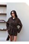 Belted Leopard Print Jacket