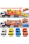 NEW Car Tow Truck Toy Children with 4 Mini Cars, Car Transporter Truck Toy with Sound - 4