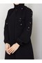 Metal Detail Hooded Sports Ferace - 3