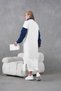 Women's Sleeves Denim Front Beading Wide Fit Long Knitwear Dress - 7