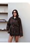 Belted Leopard Print Jacket - 4