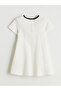 Mg trenden ecru bicycle collar girl's dress - 4