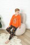 New Style Autumn/Winter Boys' Basketball Pattern Fleece Pajama Set 4562