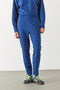 Women's Alian Soft Textured Jogging Pants (Cupro) - Navy - 4
