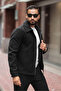 Men's Double Zip Detail Melton Jacket