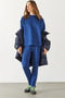 Women's Alian Soft Textured Jogging Pants (Cupro) - Navy - 3