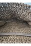 Brown Hand-Knitted Paper Rope Large Shoulder Bag - 7