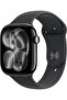 Watch Series 11 GPS 46mm Jet Black Aluminium Case with Black Sport Band - M/L